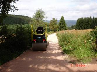 Klughäuser Weg Breitenbrunn Baufortschritt Grenzübergreifenden Verkehrsanbindung im Zentralem Erzgebirge Ziel 3 Etappe 1 DSC05180